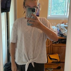 Nannet laporao super nice white top fits me large